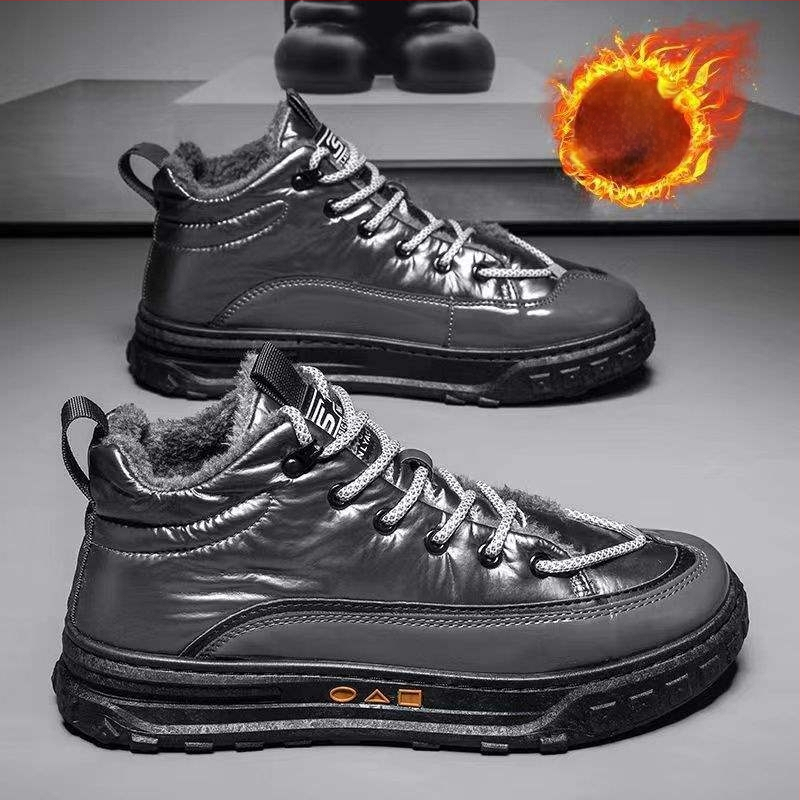 Vīriešu Martin zābaki – augsts tops, ikdienas stila, ūdensizturīgi, viegli un izturīgi, augšējā daļa no mikrošķiedras ādas un gumijas zole