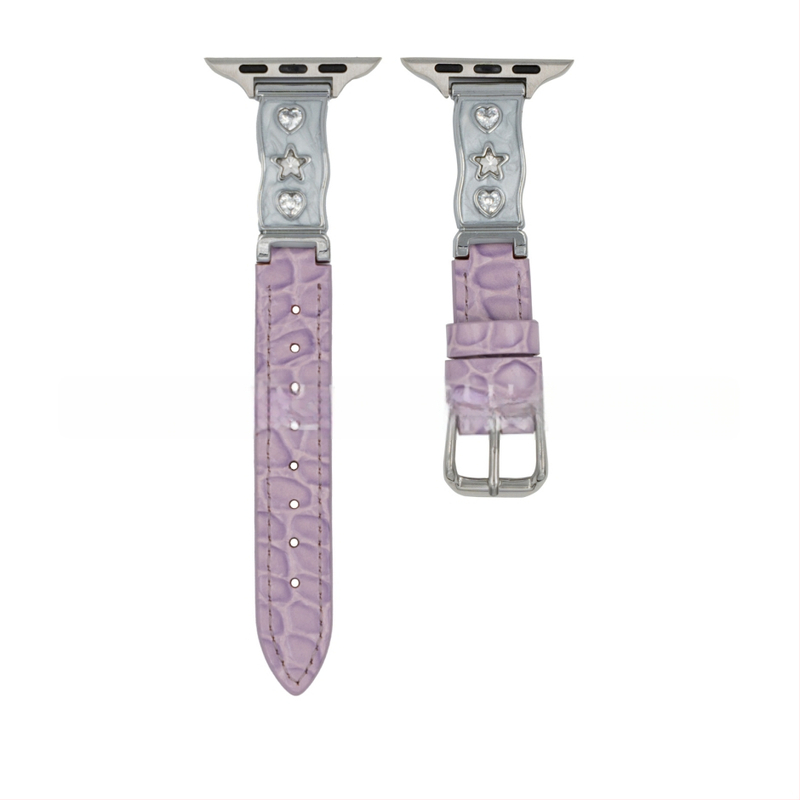 Naturaalse naha Apple Watch rihm, brändita, moekas stiil, ühildu Apple Watch Series 5–11 ja SE