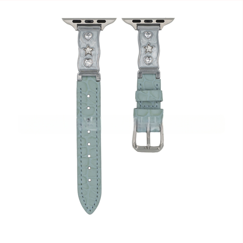 Naturaalse naha Apple Watch rihm, brändita, moekas stiil, ühildu Apple Watch Series 5–11 ja SE