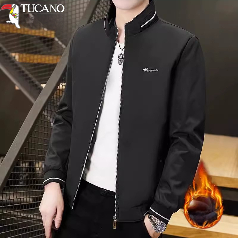 Woodpecker мъжко яке със стояща яка, подплата от флис, цип, зима, свободна кройка