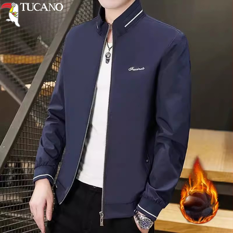 Woodpecker мъжко яке със стояща яка, подплата от флис, цип, зима, свободна кройка