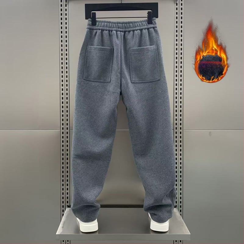 Egyenes szabású velveteen nadrág Cupro rostból, fleece belsővel, téli 2024