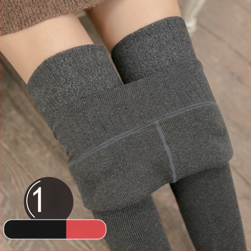 Sukpüksid fliisvoodriga, kõrge vöökohaga, puuvilla-elastaani segu, paksud ja soojad