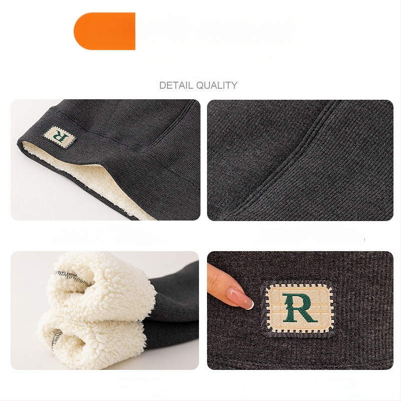 Fliisiga vooderdatud leggingid, kõrge vöökoht, lühike lõige, paksud ja soojad, viskoosist kootud