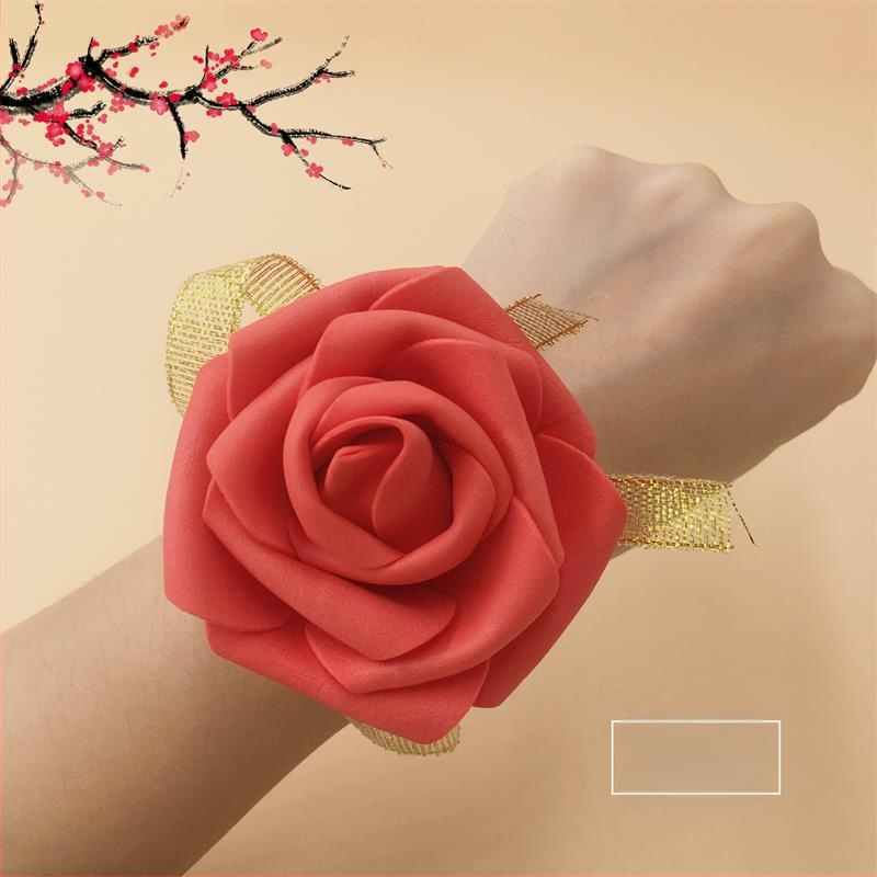 Zīda ziedu roku apsējums kāzām un līgavu pulkam | Zhaoxin zīmols | Dāvanai gatavs