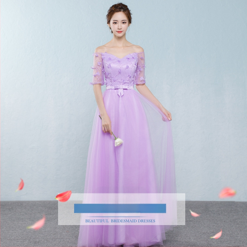 Pamergos suknelė - aukštas liemuo, pusiau rankovė, ilga tutu sijona, tinklinis audinys su medvilnės-linų mišiniu