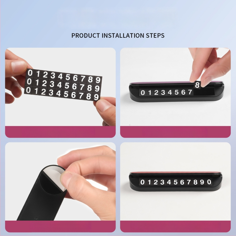 Saderīgs ar Xiaomi SU7/YU7 — pagaidu stāvvietas plāksne, tips slēpts, materiāls: Cits, bez pielāgošanas, zīmols: Nothing