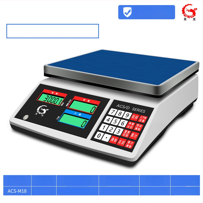 Precizna elektronička vaga za brojanje Wanlong ACS-M18, elektroničko mjerenje, napajanje baterijom, višefunkcionalna upotreba