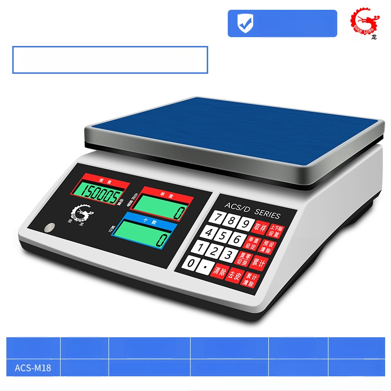 Precizna elektronička vaga za brojanje Wanlong ACS-M18, elektroničko mjerenje, napajanje baterijom, višefunkcionalna upotreba