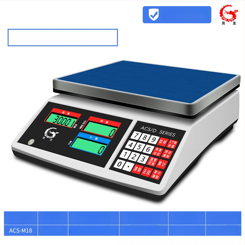 Precizna elektronička vaga za brojanje Wanlong ACS-M18, elektroničko mjerenje, napajanje baterijom, višefunkcionalna upotreba