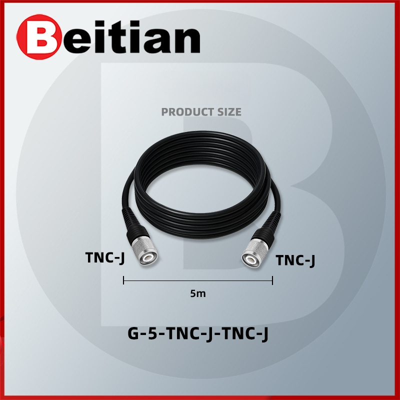RTK antenas barošanas koaksiālais kabelis, TNC-SMA savienojums, tīrs vara, sēņu galva SYV50-3, fiksēta pamatne