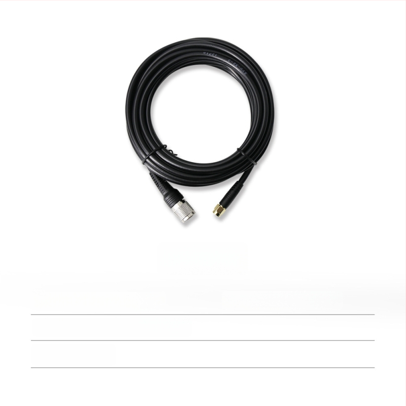 RTK antenas barošanas koaksiālais kabelis, TNC-SMA savienojums, tīrs vara, sēņu galva SYV50-3, fiksēta pamatne