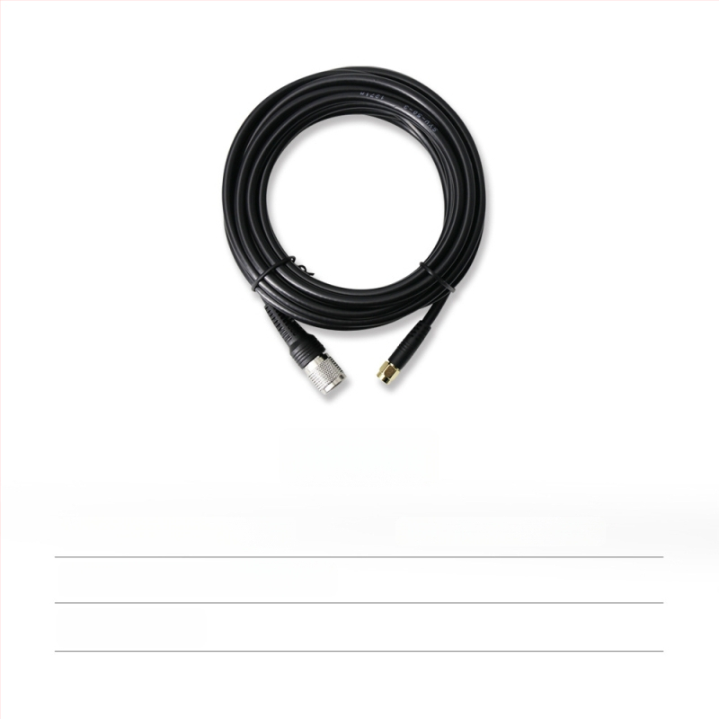 RTK antenas barošanas koaksiālais kabelis, TNC-SMA savienojums, tīrs vara, sēņu galva SYV50-3, fiksēta pamatne