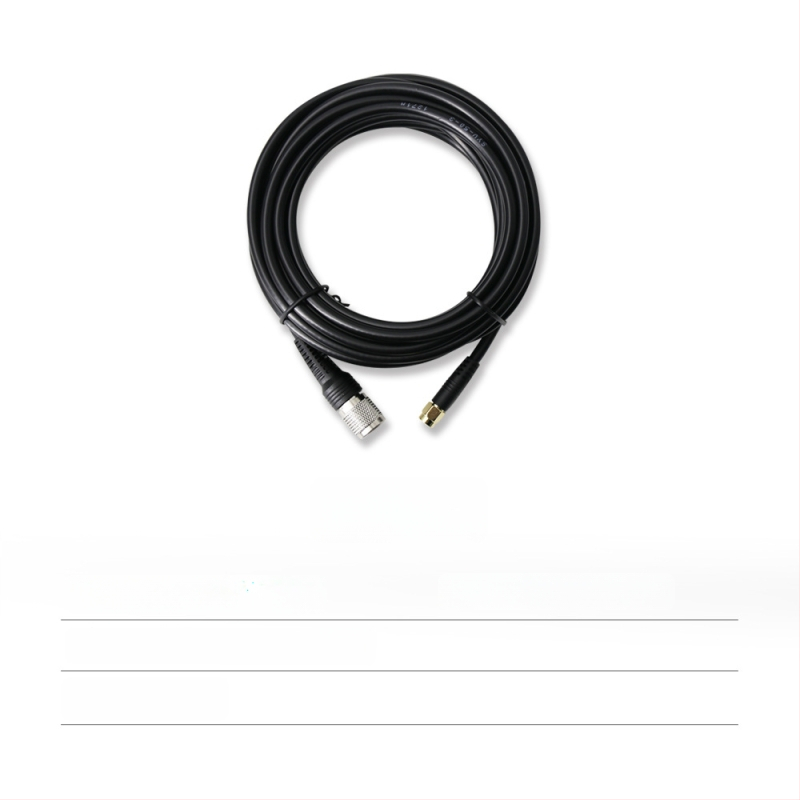 RTK antenas barošanas koaksiālais kabelis, TNC-SMA savienojums, tīrs vara, sēņu galva SYV50-3, fiksēta pamatne