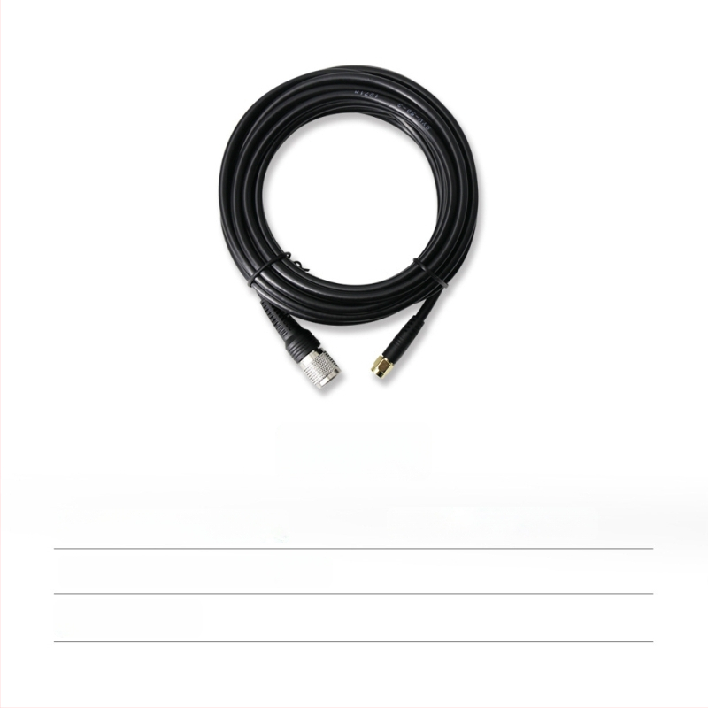 RTK antenas barošanas koaksiālais kabelis, TNC-SMA savienojums, tīrs vara, sēņu galva SYV50-3, fiksēta pamatne