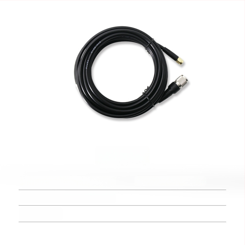 RTK antenas barošanas koaksiālais kabelis, TNC-SMA savienojums, tīrs vara, sēņu galva SYV50-3, fiksēta pamatne