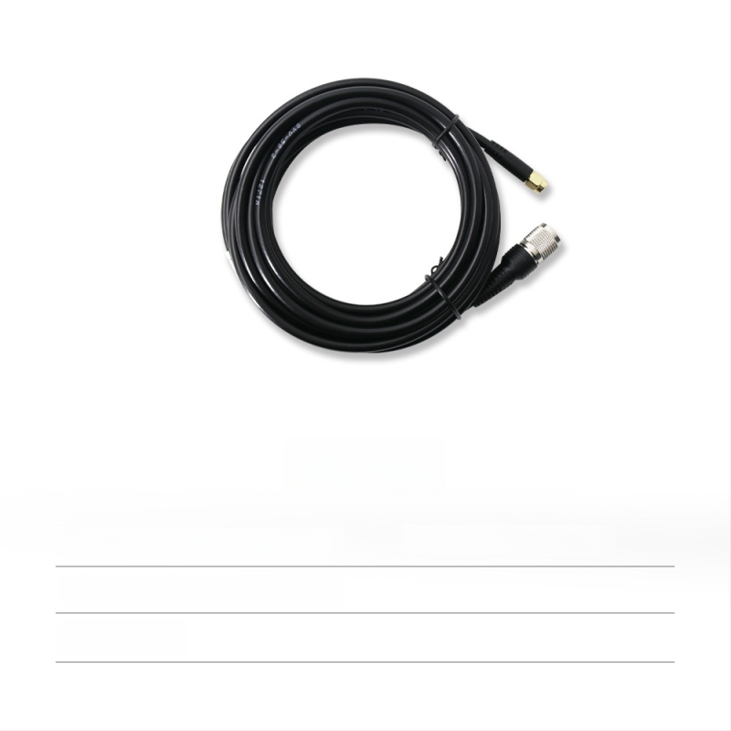 RTK antenas barošanas koaksiālais kabelis, TNC-SMA savienojums, tīrs vara, sēņu galva SYV50-3, fiksēta pamatne