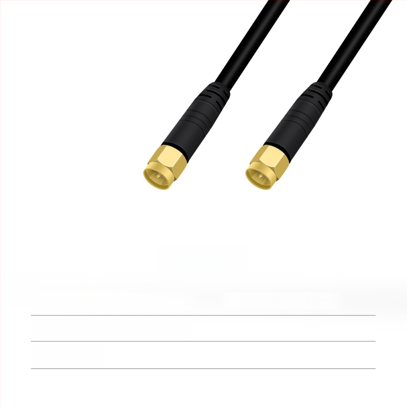 RTK antenas barošanas koaksiālais kabelis, TNC-SMA savienojums, tīrs vara, sēņu galva SYV50-3, fiksēta pamatne