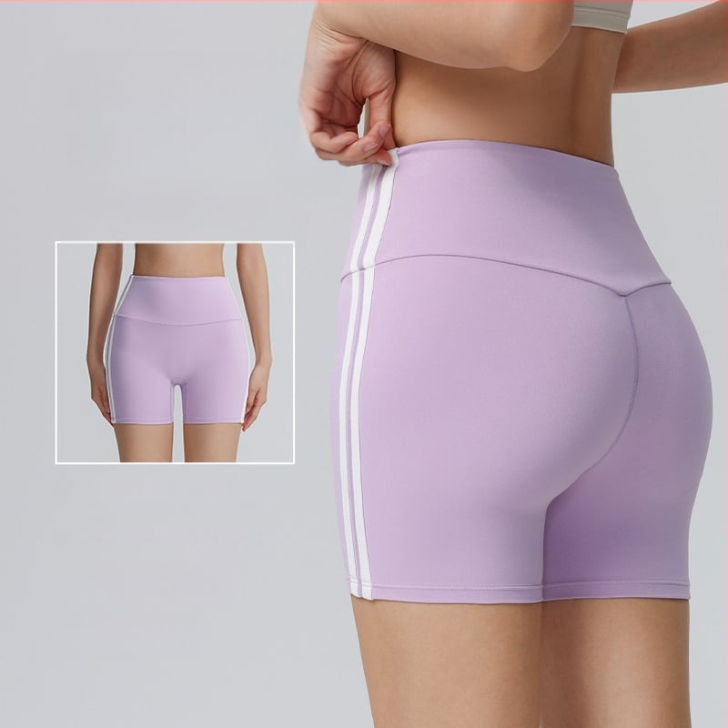 Ženski šorc za vježbanje s dužinom tri četvrtine, brzo se suši, za jogu i fitness; sastav 80% najlona, 20% spandeks; jednostrani spandeks