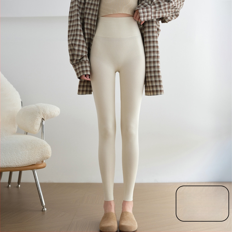 Naiste puuvillast-elastaani leggingid, 9/10 pikkus, õhukesed, kõhu tugi, tihe istuvus