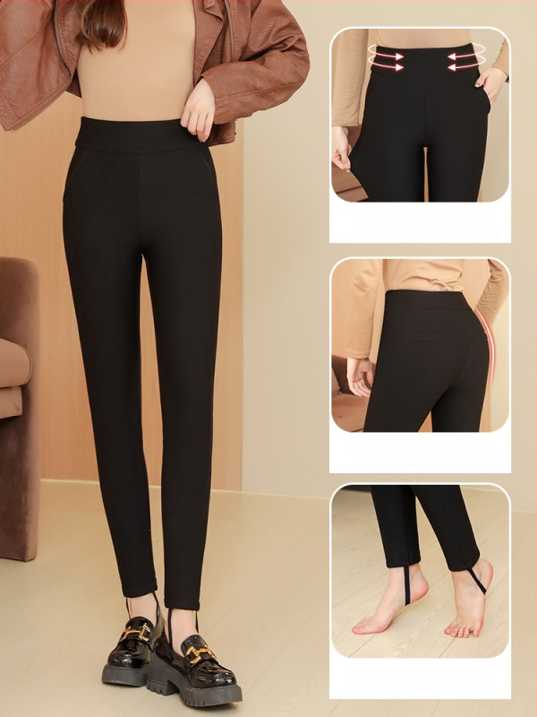 Naiste puuvillased püksid kamelliveleuuri, vooder fleece, ülikõrge paksus, soojad, kõrge elastsus