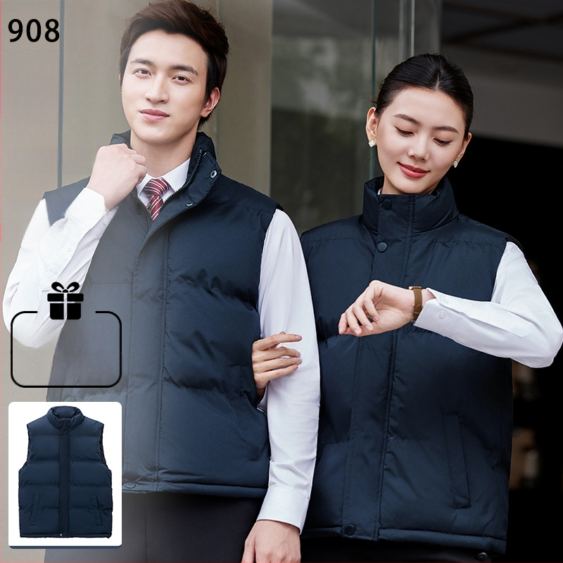 Vīriešu ziemas corduroy darba veste ar stāvošu apkakli, divpusējā aizdare, svītrainais raksts