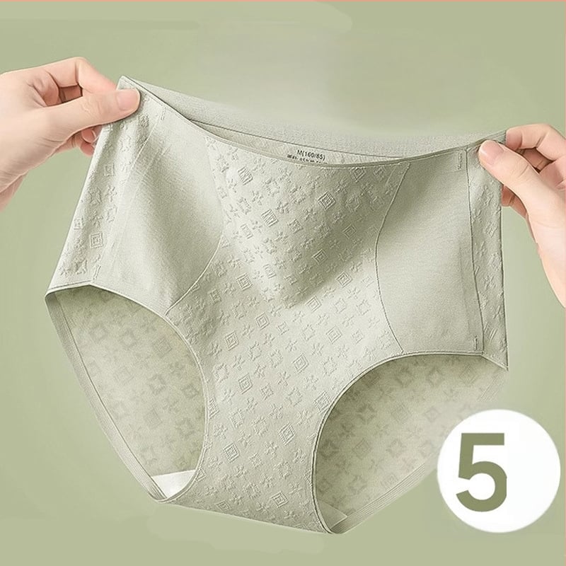 Lenjerie intimă de damă antibacteriană, din bumbac, talie înaltă, ridicare a șoldurilor, strângere a abdomenului