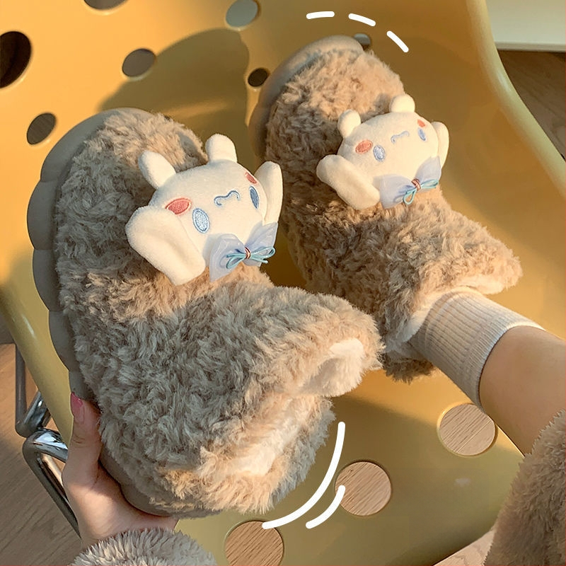 Siltas kokvilnas čības ar fleece oderi, augsta aizmugure, anti-slip bieza zole, iekšējai un ārējai lietošanai (sievietēm un vīriešiem)