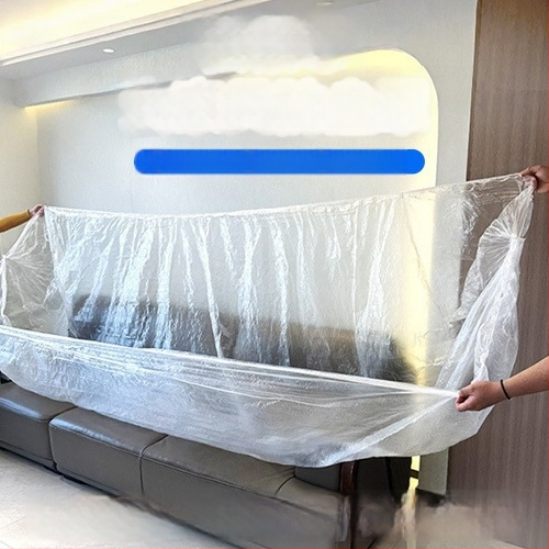 Vienreizējās lietošanas LDPE putekļu aizsargs dīvānam ar elastīgu auklu – pilna aizsardzība dīvānam, gultai un augšējai gultai studentu viesnīcā