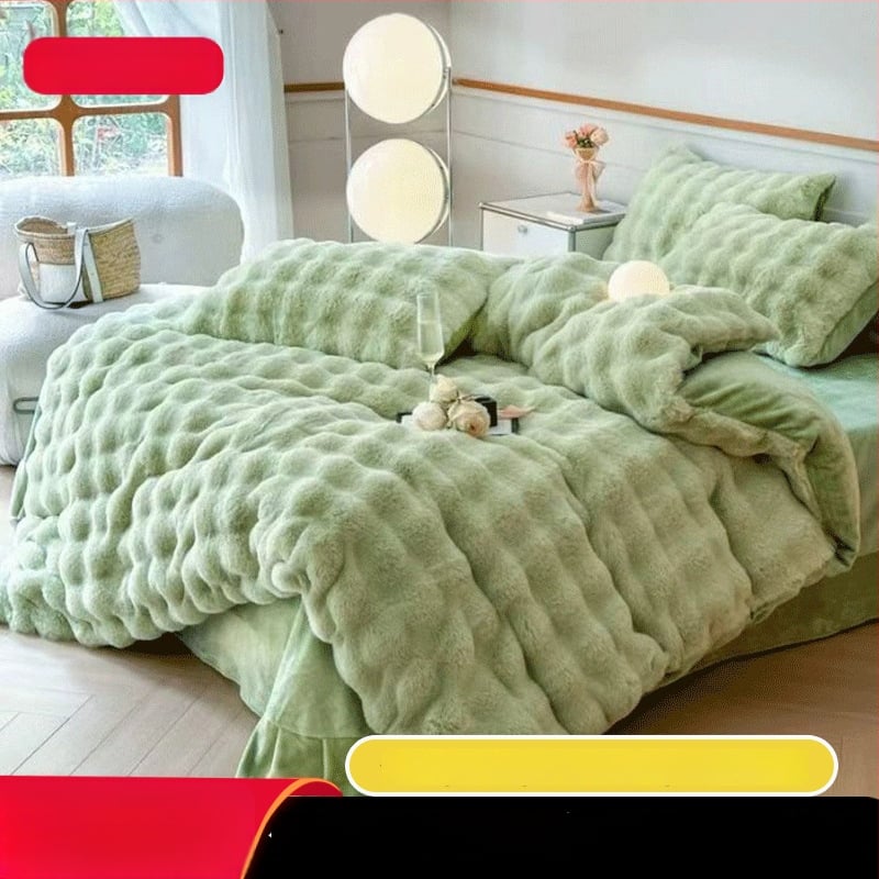 Peitekatte komplekt (4-os tükid) – mull-veluur, 1000–1500 g, Reaktiivne trükkimine ja värvimine, Kaasaegne minimalistlik stiil