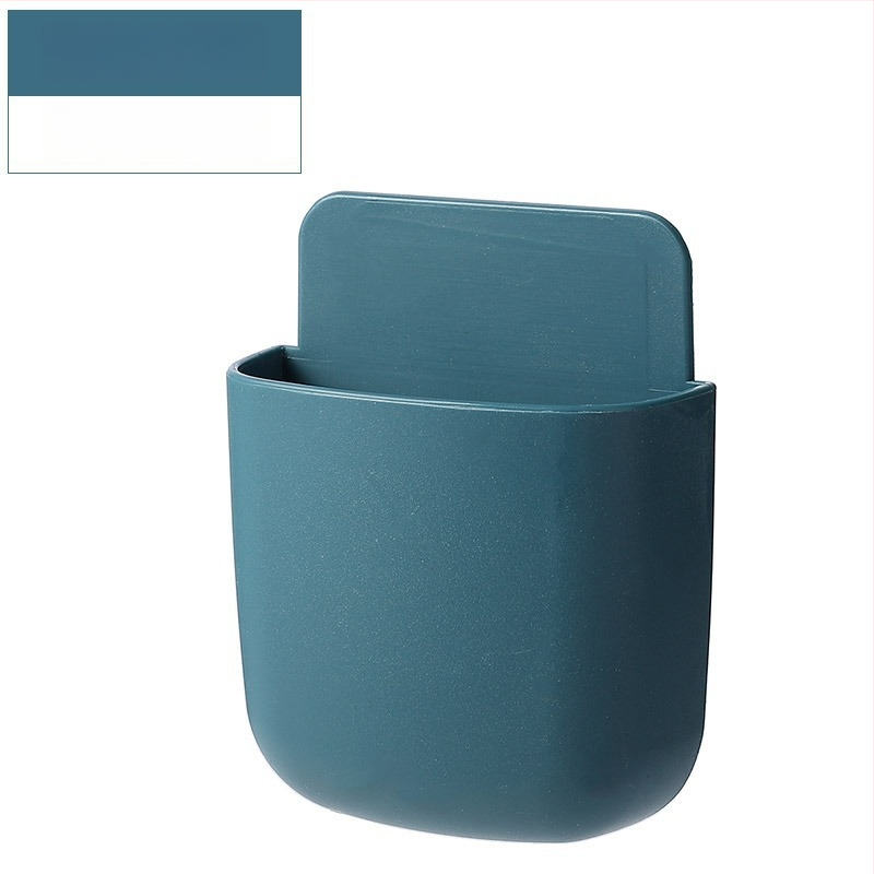 Tālruņa tālvadības pults uzglabāšanas kastīte ar sienas stiprinājumu TV/AC; naktsgaldā uzlādes plaukts mobilajiem tālruņiem; PP plastmasa, modelis Ykqsnh; funkcija: uzglabāšana; stils: moderns minimālisms