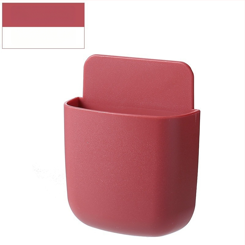 Tālruņa tālvadības pults uzglabāšanas kastīte ar sienas stiprinājumu TV/AC; naktsgaldā uzlādes plaukts mobilajiem tālruņiem; PP plastmasa, modelis Ykqsnh; funkcija: uzglabāšana; stils: moderns minimālisms