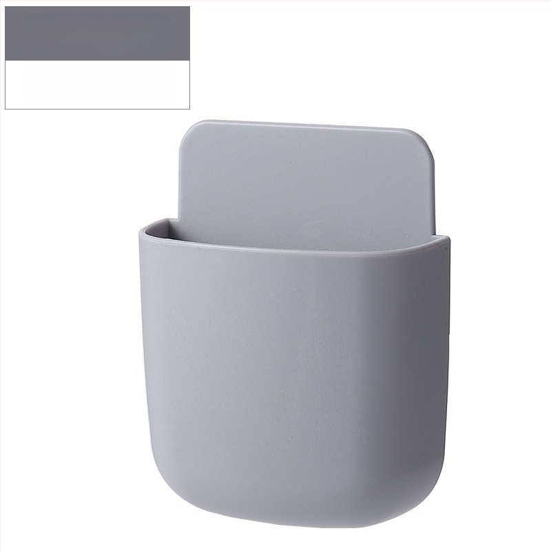 Tālruņa tālvadības pults uzglabāšanas kastīte ar sienas stiprinājumu TV/AC; naktsgaldā uzlādes plaukts mobilajiem tālruņiem; PP plastmasa, modelis Ykqsnh; funkcija: uzglabāšana; stils: moderns minimālisms