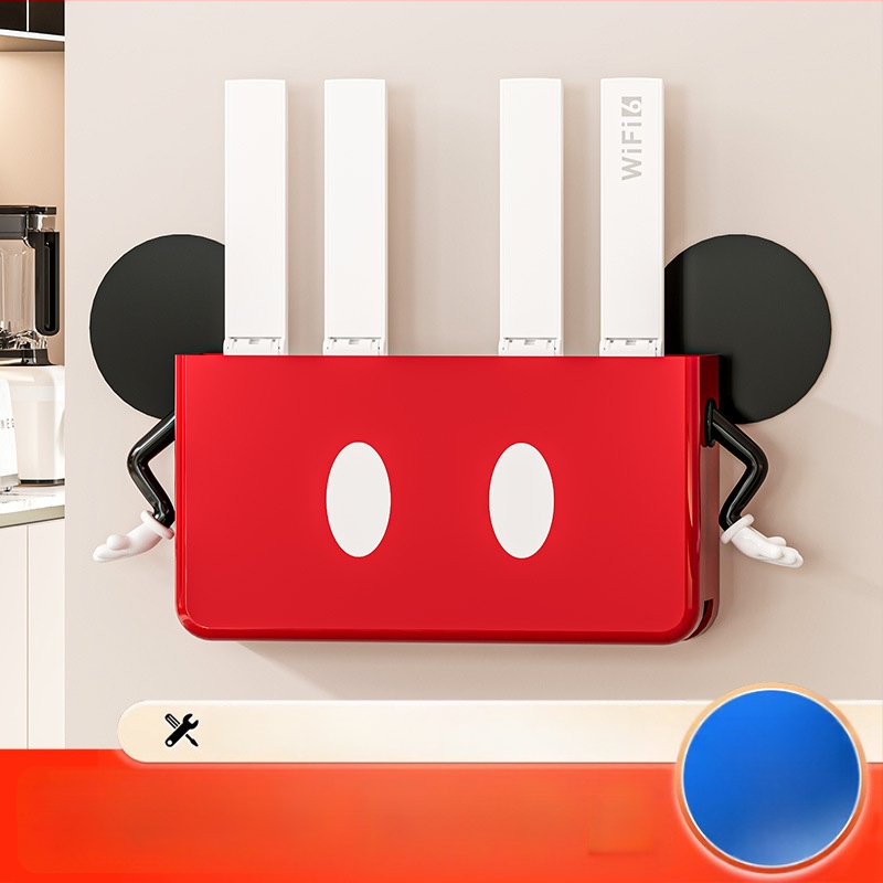 Sienā piestiprinājama uzglabāšanas kaste mājas WiFi maršrutētājiem, set-top kastēm un tālvadības pultīm — PP materiāls, modelis 10015, svars 0,3 kg, daudzfunkcionāls, mūsdienīgs minimālisma stils