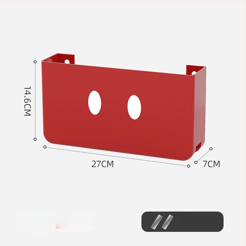 Sienā piestiprinājama uzglabāšanas kaste mājas WiFi maršrutētājiem, set-top kastēm un tālvadības pultīm — PP materiāls, modelis 10015, svars 0,3 kg, daudzfunkcionāls, mūsdienīgs minimālisma stils