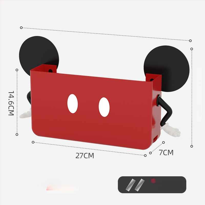 Sienā piestiprinājama uzglabāšanas kaste mājas WiFi maršrutētājiem, set-top kastēm un tālvadības pultīm — PP materiāls, modelis 10015, svars 0,3 kg, daudzfunkcionāls, mūsdienīgs minimālisma stils