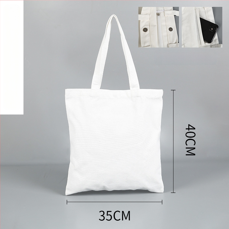 Τσάντα Tote από καμβά με προσωποποιημένο λογότυπο, μηχανική εκτύπωση, κάτω και πλευρές, γενική χρήση συσκευασίας