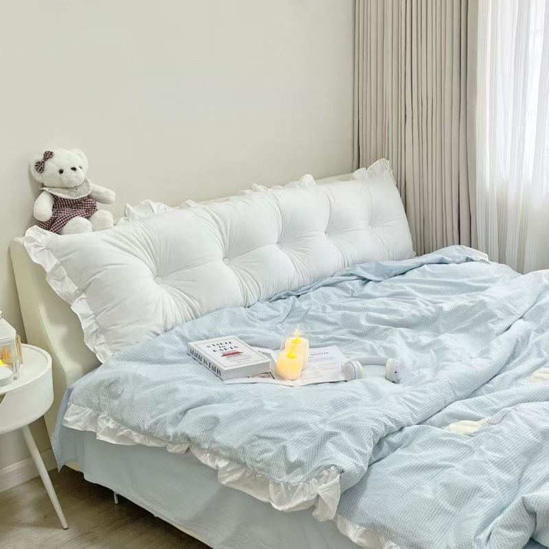 Miegamajam skirtas tatami stiliaus nugaros pagalvė (medvilnė; paprastas ir šiuolaikinis stilius; vientisas arba languotas raštas; smūgiams atsparus; nuimamas ir skalbiamas)