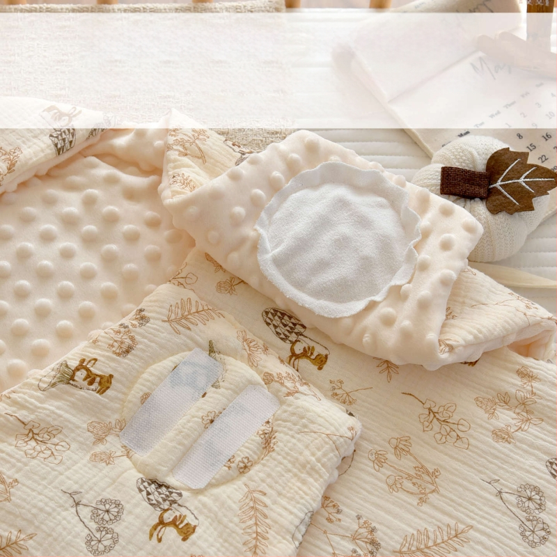 Spavaća vrećica za novorođenče, vanjski materijal od pamuka, poliester punilo, težina do 0,5 kg, proljeće i jesen