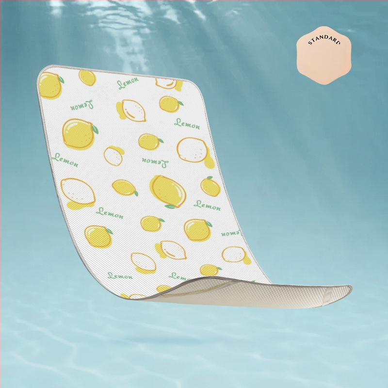 Bērnu mats gultiņai un bērnudārzam - Ice Silk vasaras mats, bambusa šķiedra, 0-1 gadi, pielāgojams, privātā zīme