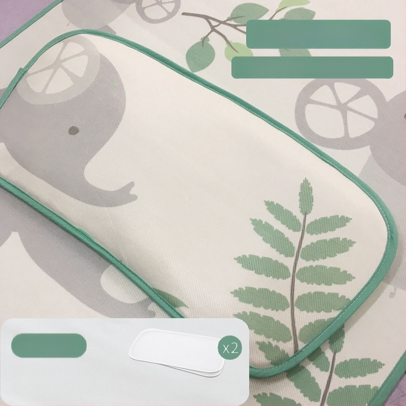 Bērnu mats gultiņai un bērnudārzam - Ice Silk vasaras mats, bambusa šķiedra, 0-1 gadi, pielāgojams, privātā zīme