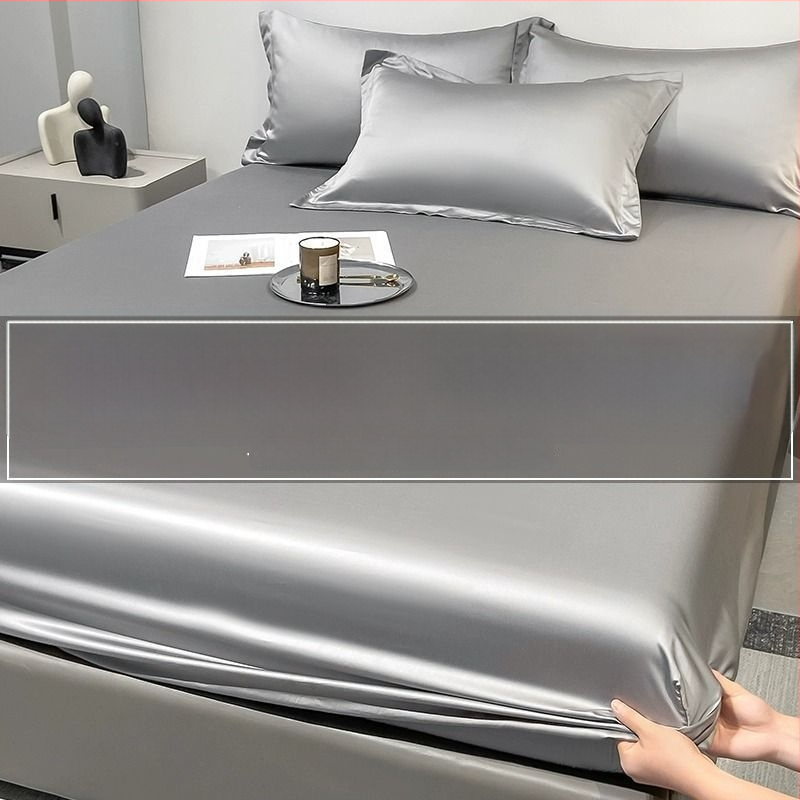 Ice Silk voodipesukomplekt, džakardkude, viskooskiud, kaasaegne minimalistlik stiil, masinpesu