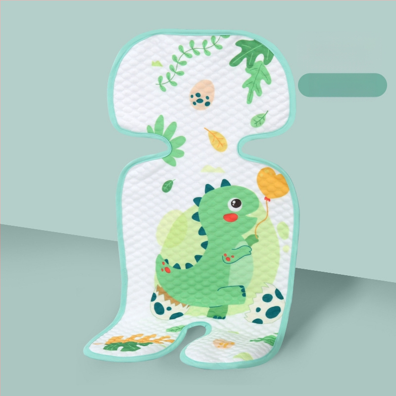 Vaiko sėdynės pagalvėlė – vėsinanti Ice Silk medžiaga, universalus saugos sėdynės kilimėlis vežimėliui ir valgomojo kėdutei