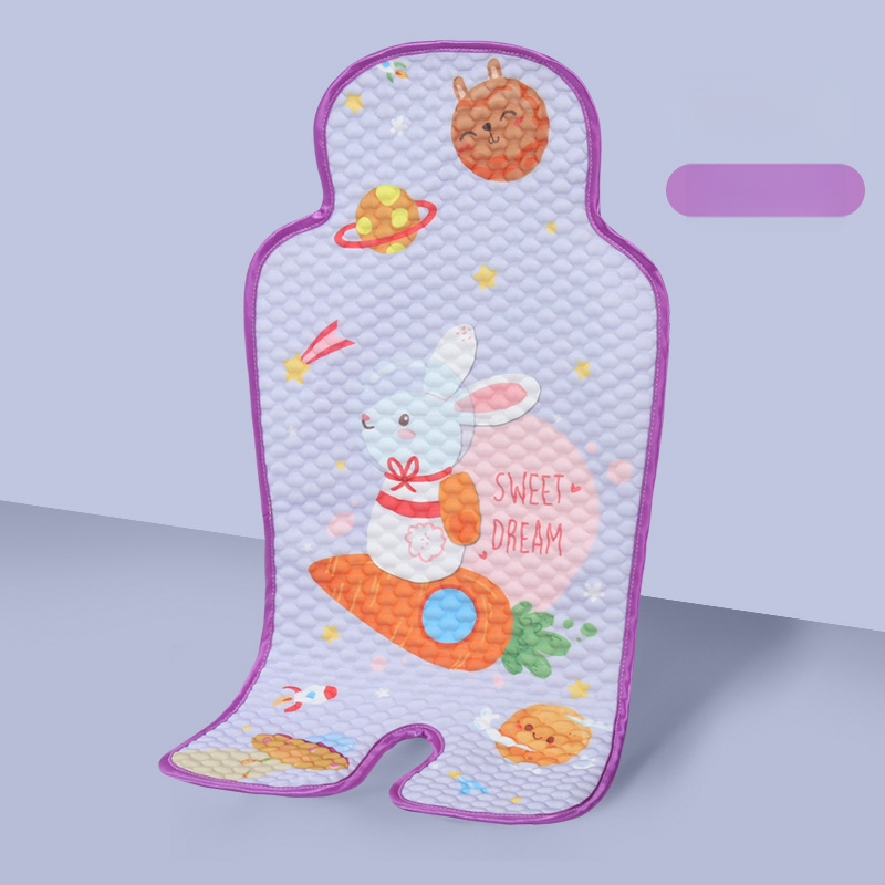 Vaiko sėdynės pagalvėlė – vėsinanti Ice Silk medžiaga, universalus saugos sėdynės kilimėlis vežimėliui ir valgomojo kėdutei