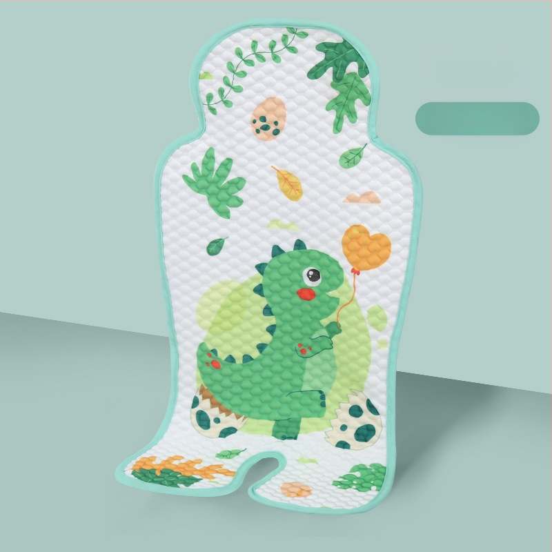 Vaiko sėdynės pagalvėlė – vėsinanti Ice Silk medžiaga, universalus saugos sėdynės kilimėlis vežimėliui ir valgomojo kėdutei