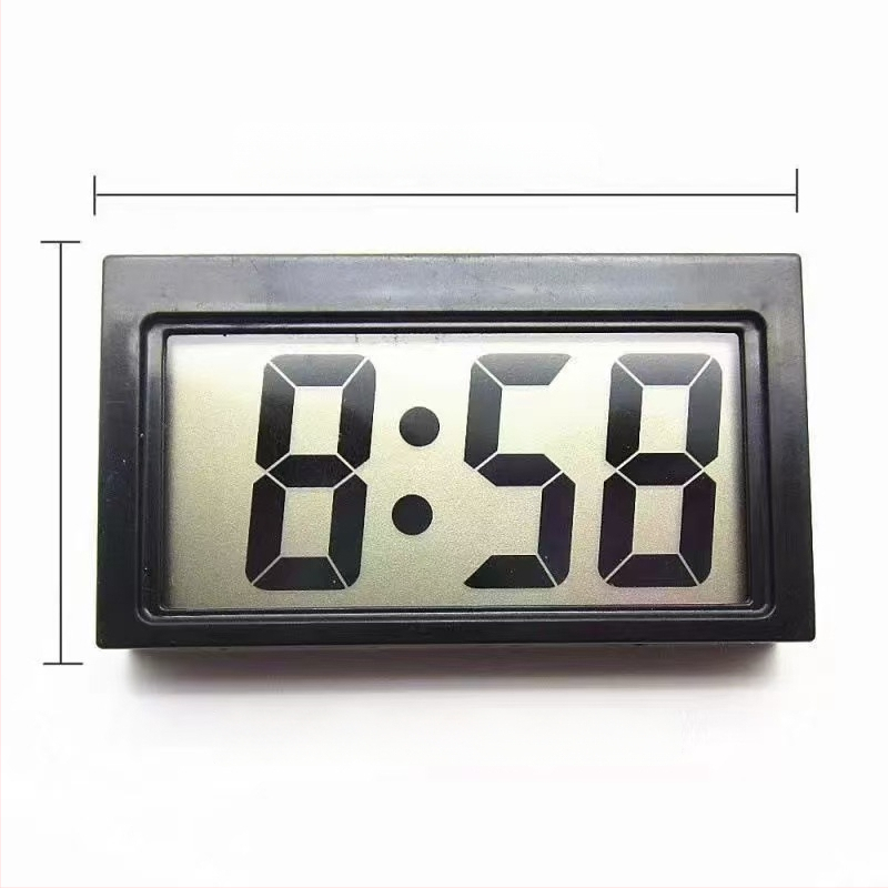 Настолен будилник с двустранен LCD дисплей, календар и декоративни елементи; батерийно захранване, електронно движение