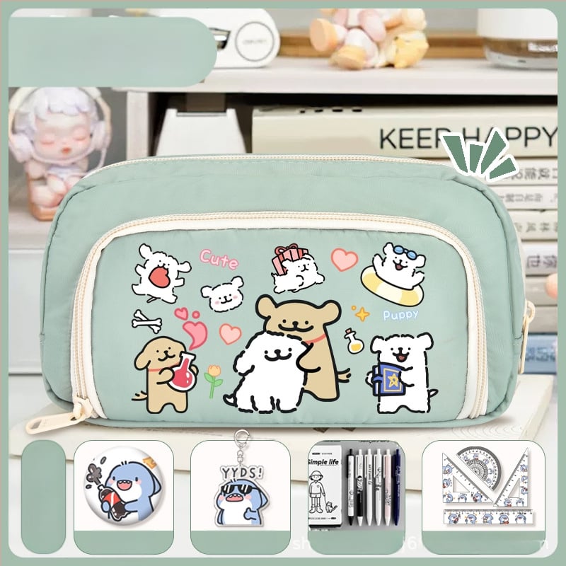 Rašiklių dėklas mokiniams - Nothing • audinys • unisex • mados tendencija • animacijos raštas