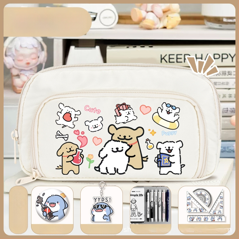 Rašiklių dėklas mokiniams - Nothing • audinys • unisex • mados tendencija • animacijos raštas