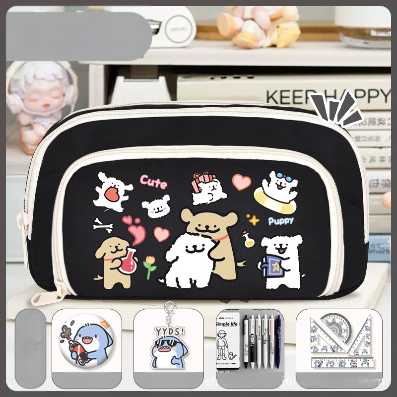 Rašiklių dėklas mokiniams - Nothing • audinys • unisex • mados tendencija • animacijos raštas