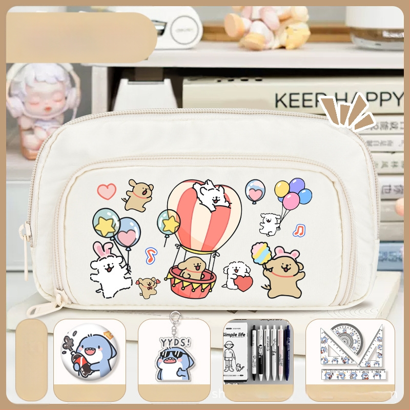 Rašiklių dėklas mokiniams - Nothing • audinys • unisex • mados tendencija • animacijos raštas